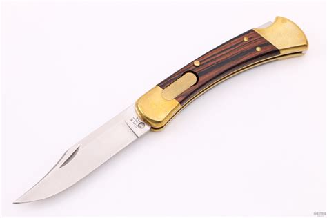 75" Plain Blade, Tan GFN Handles, Deep Carry Pocket Clip B110BRS2 at Cyclaire Knives and Tools - Large range of . . Buck 110 auto with pocket clip